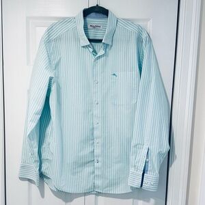 Tommy Bahama Island Zone Seaview Button Down COOLMAX Shirt-Like New
